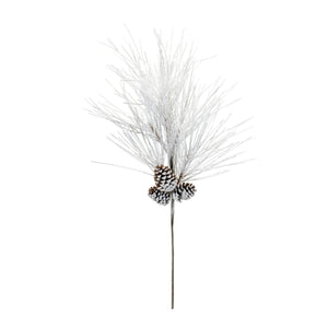 Flocked Long Neddle Pine Spray (Set of 2)