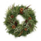 Mixed pine juniper and pincone wreath 24"d