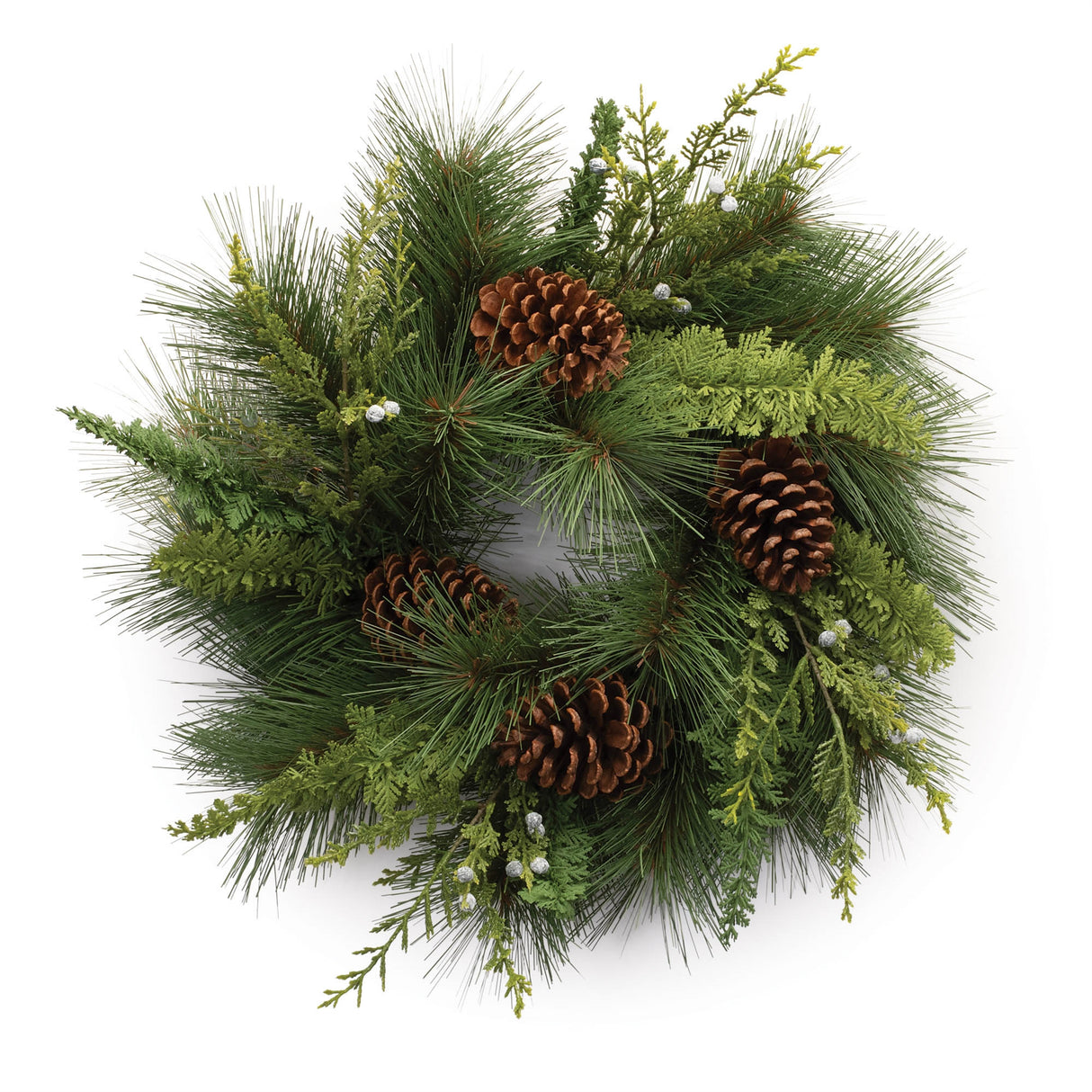 Mixed pine cedar wreath 18"d