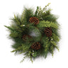 Mixed pine cedar wreath 18"d