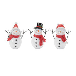 Holiday-Snowman-Figurine-(Set-of-3)-Figurines