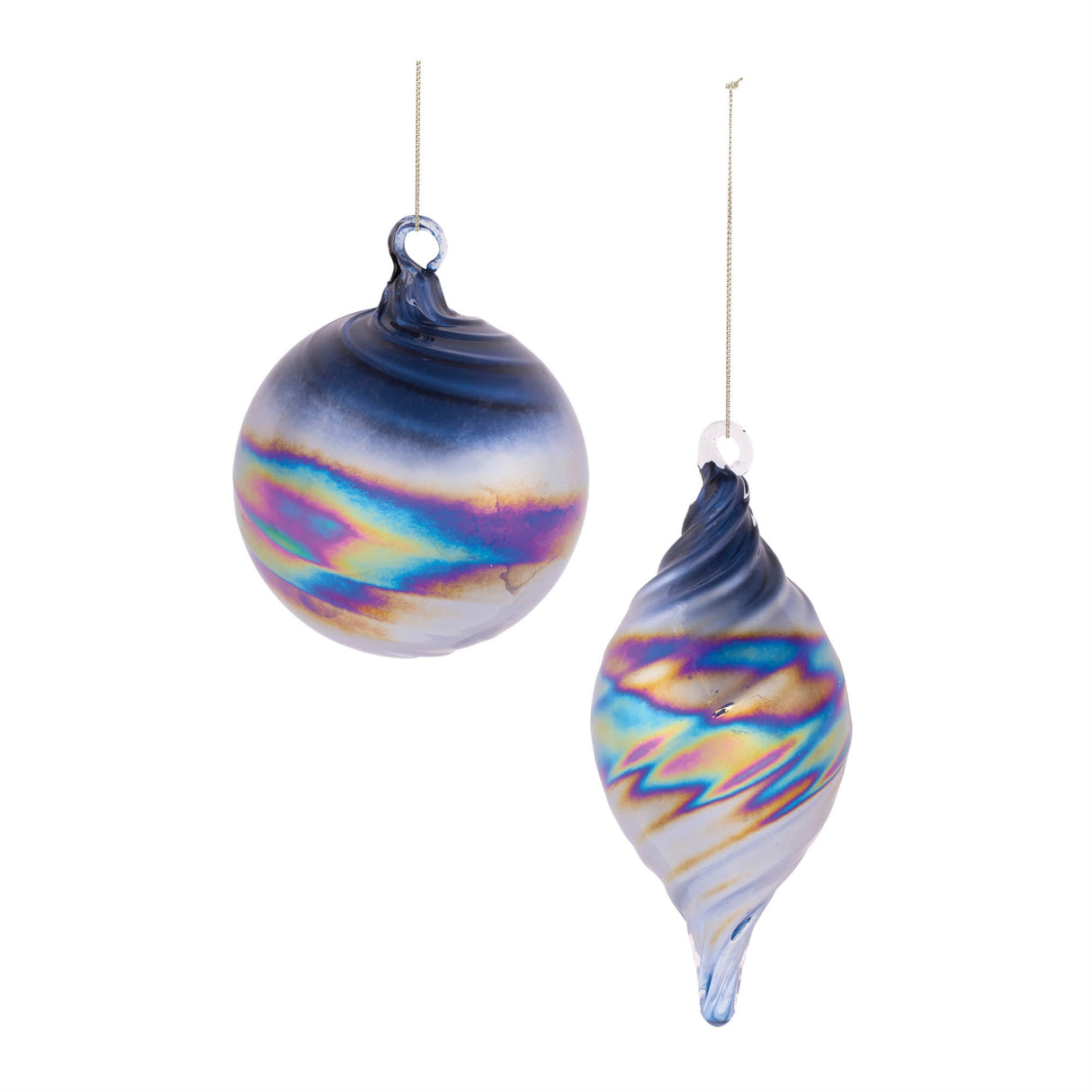 Iridescent-swirled-glass-ornament-(set-of-12)-Christmas-Ornaments
