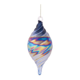 Iridescent Swirled Glass Ornament (Set of 12)