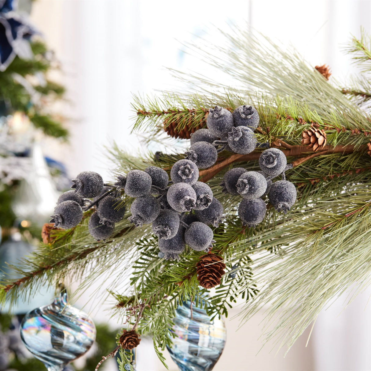 Beaded berry spray (set of 6)