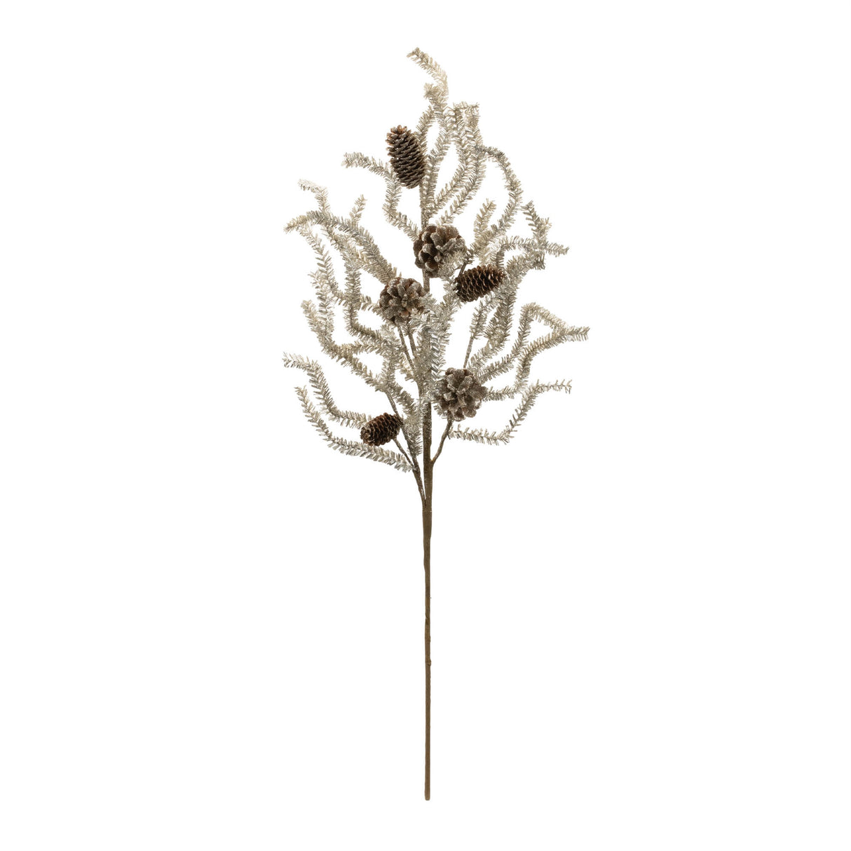 Tinsel pine spray (set of 6)