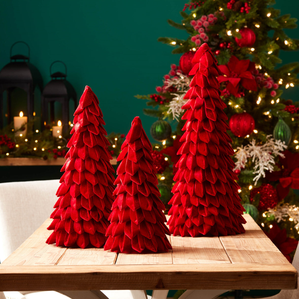 Fabric pine tree (set of 2)