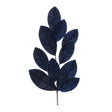 Glittered-magnolia-leaf-spray-(set-of-12)-Artificial-Flowering-Plants