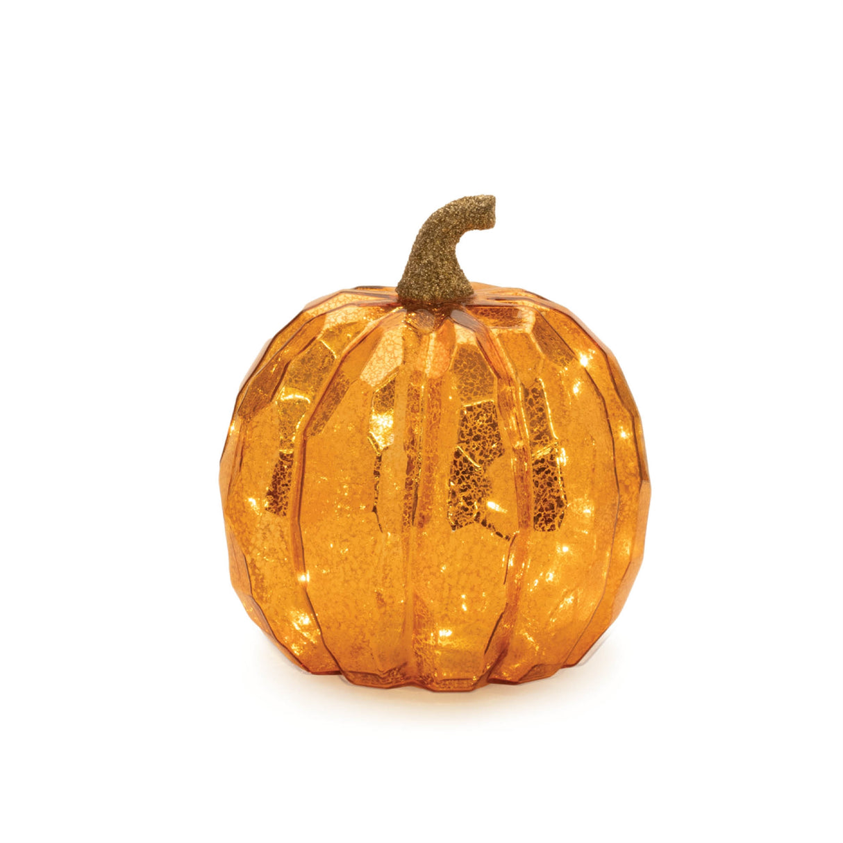 Led mercury glass pumpkin décor (set of 3)