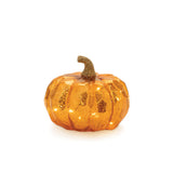 Led mercury glass pumpkin décor (set of 3)