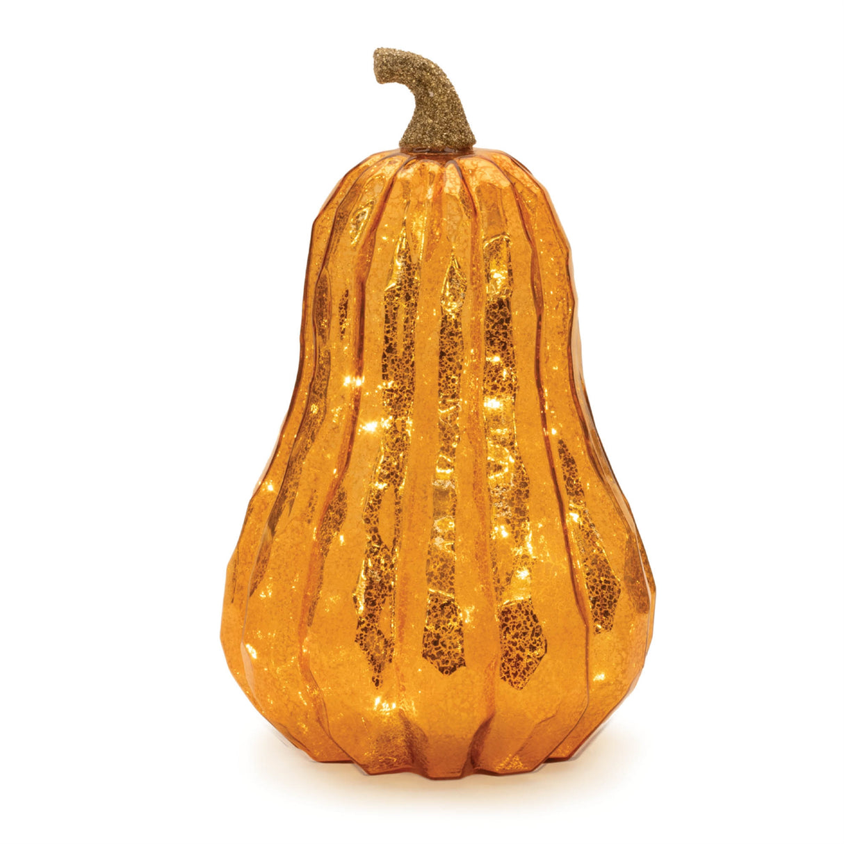 Led mercury glass pumpkin décor (set of 3)