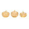 Led mercury glass pumpkin décor (set of 3)