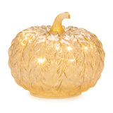 Led mercury glass pumpkin décor (set of 3)