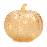 Led mercury glass pumpkin décor (set of 3)