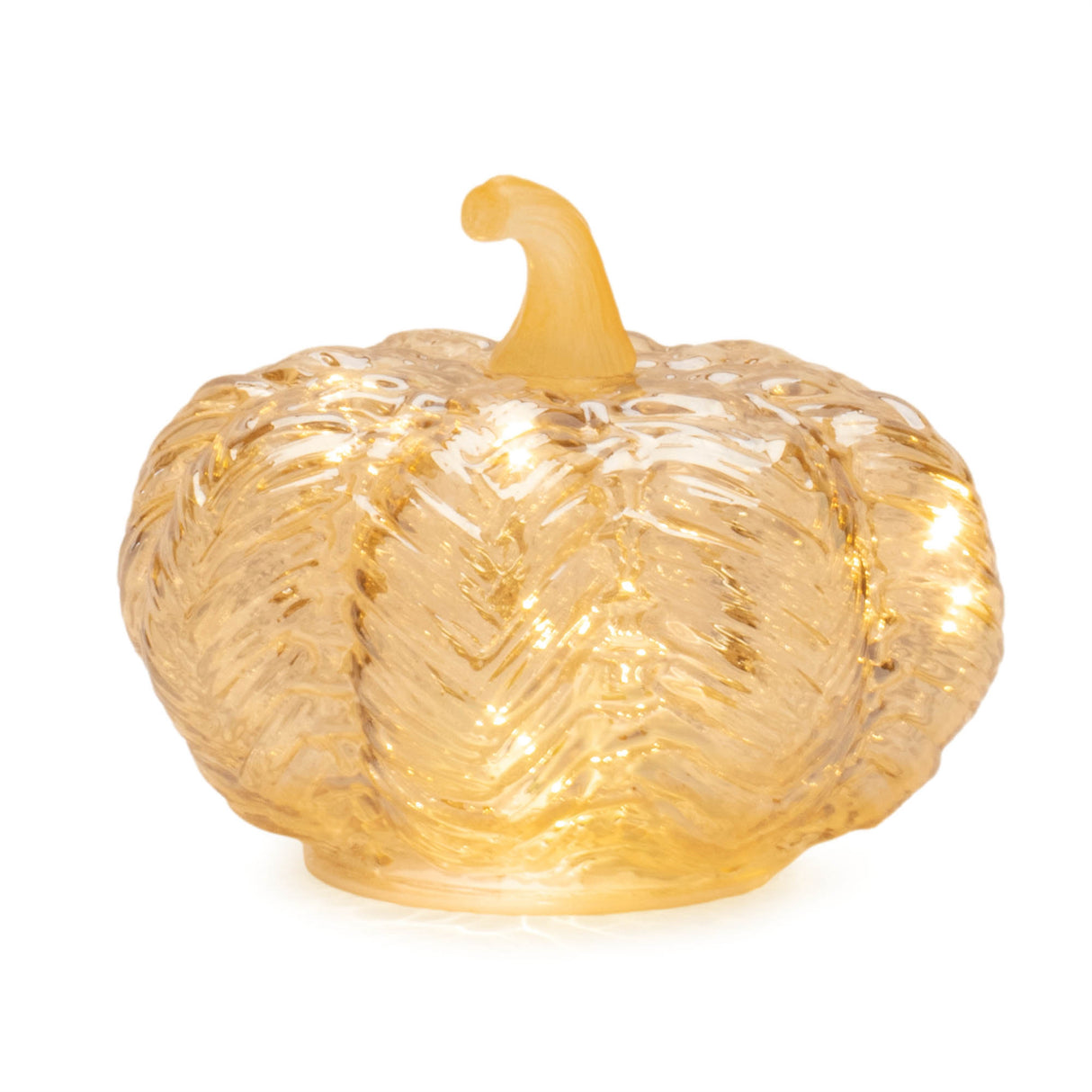 Led mercury glass pumpkin décor (set of 3)