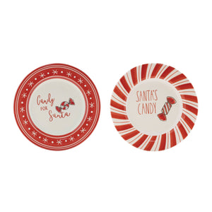 Ceramic-Santa-Candy-Plate-(Set-of-4)-Plates