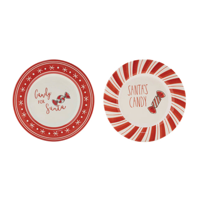 Ceramic-santa-candy-plate-(set-of-4)-Plates