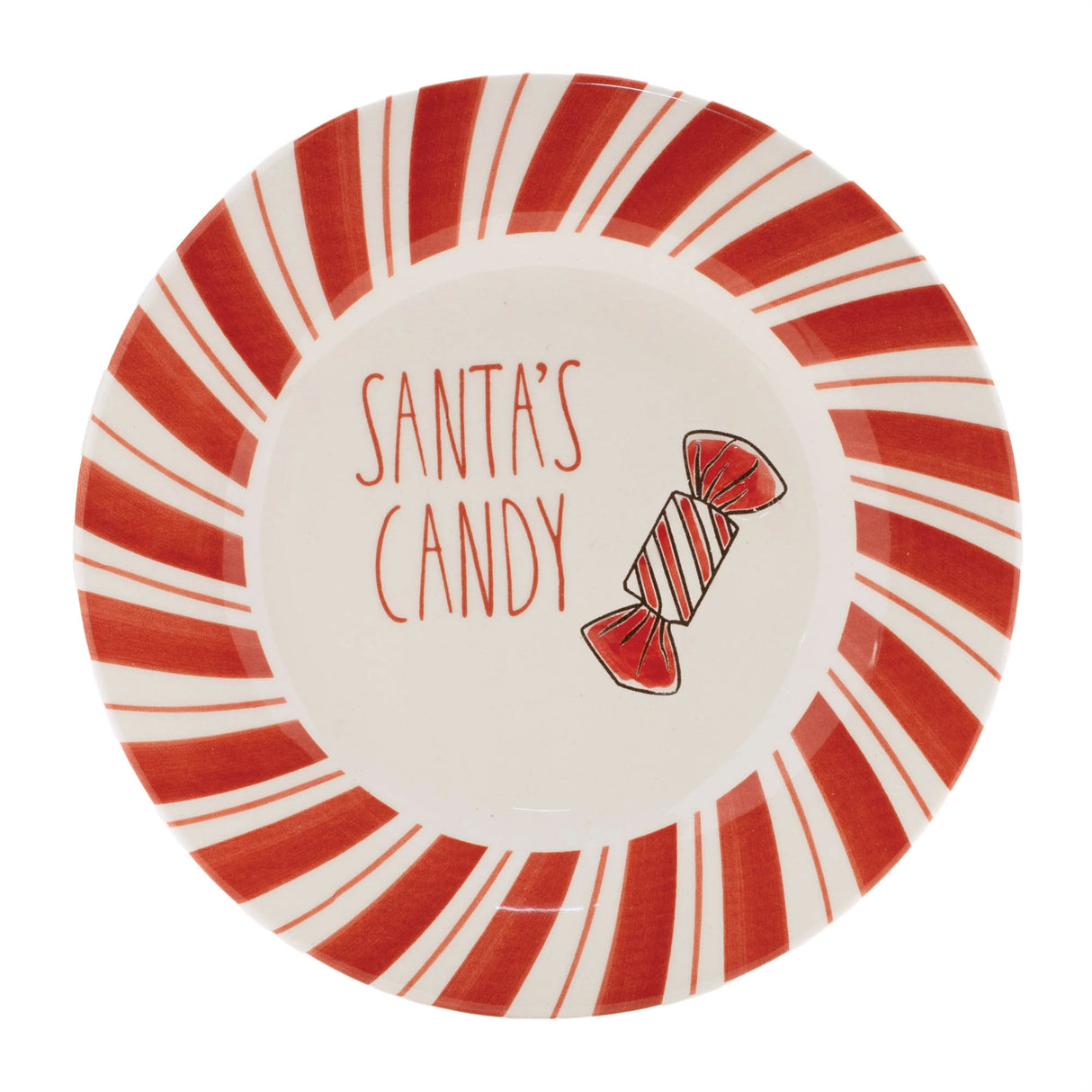 Ceramic santa candy plate (set of 4)