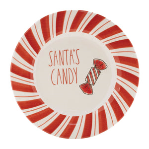 Ceramic Santa Candy Plate (Set of 4)
