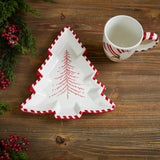 Ceramic pine tree platter (set of 2)