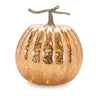Led mercury glass pumpkin décor (set of 2)