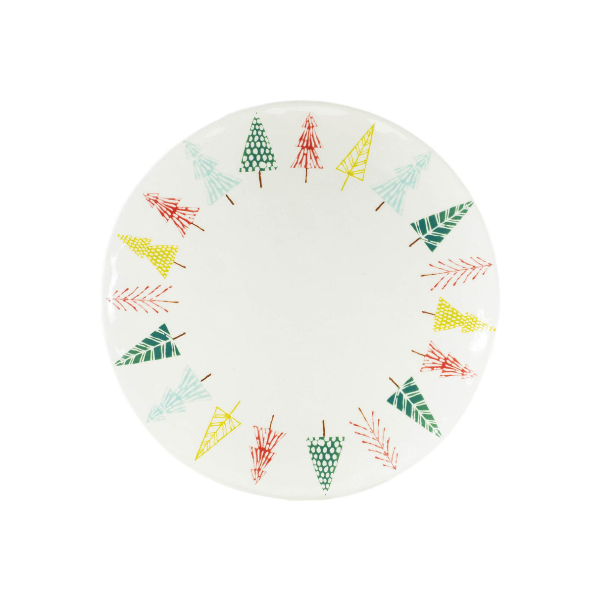 Ceramic-pine-tree-print-platter-(set-of-3)-Christmas-Decor