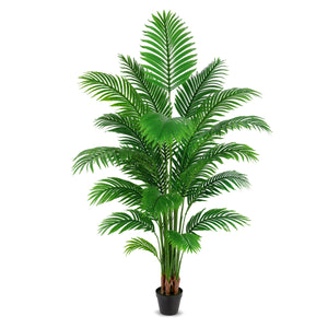 Artificial Palm Tree 6ft - Large Fake Tropical Tree (2 Pack)