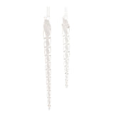Swirled glass icicle ornament (set of 12)