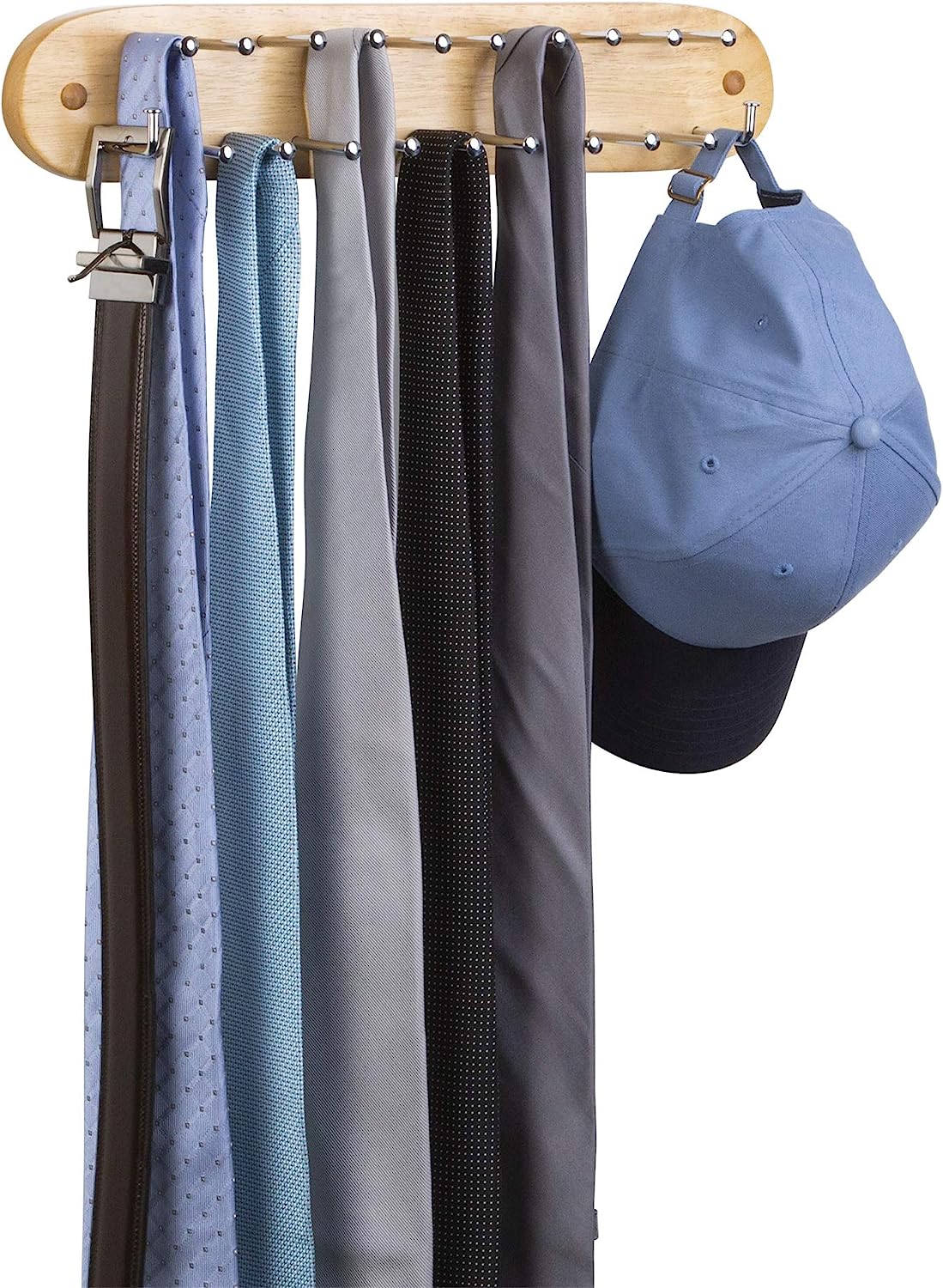 Wall Mounted Tie, Belt and Scarf Hanger