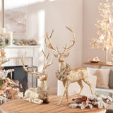 Holidya deer figurine (set of 2)
