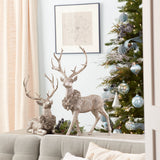 Holidya deer figurine (set of 2)