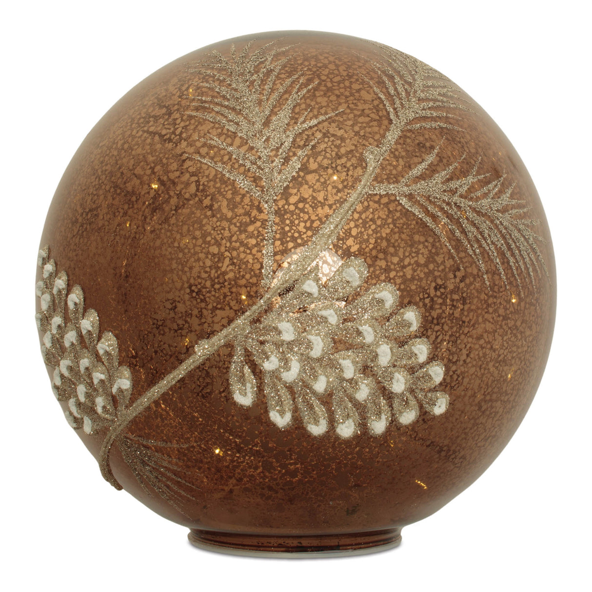 Led pinecone globe (set of 2)