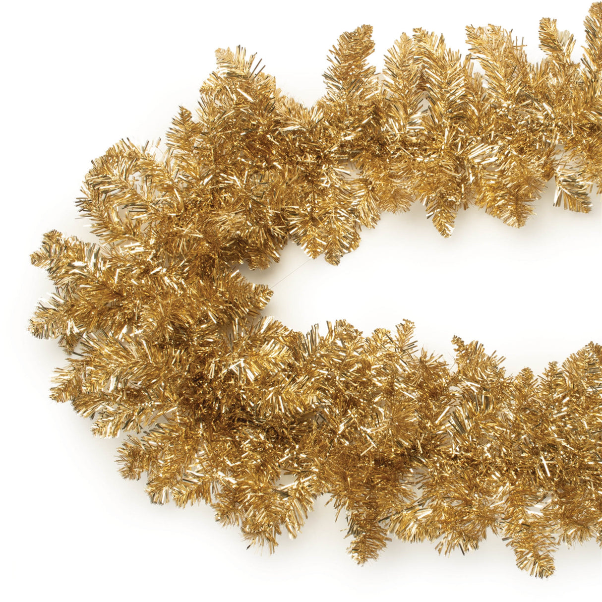 Metallic pine tinsel garland 5'l