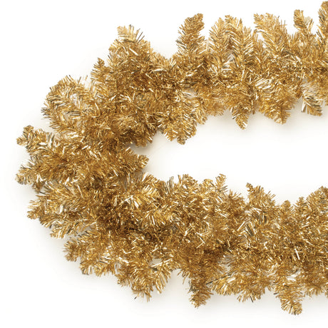 Metallic pine tinsel garland 5'l
