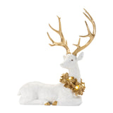 Led holiday deer figurine (set of 2)