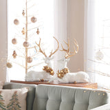 Led holiday deer figurine (set of 2)