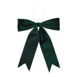 Emerald green holiday bow (set of 2)