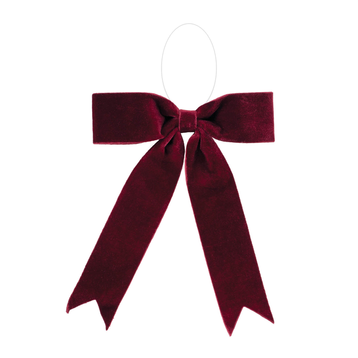 Burgandy red holiday bow (set of 2)