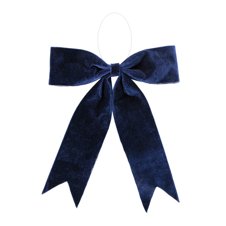 Navy blue holiday bow (set of 2)