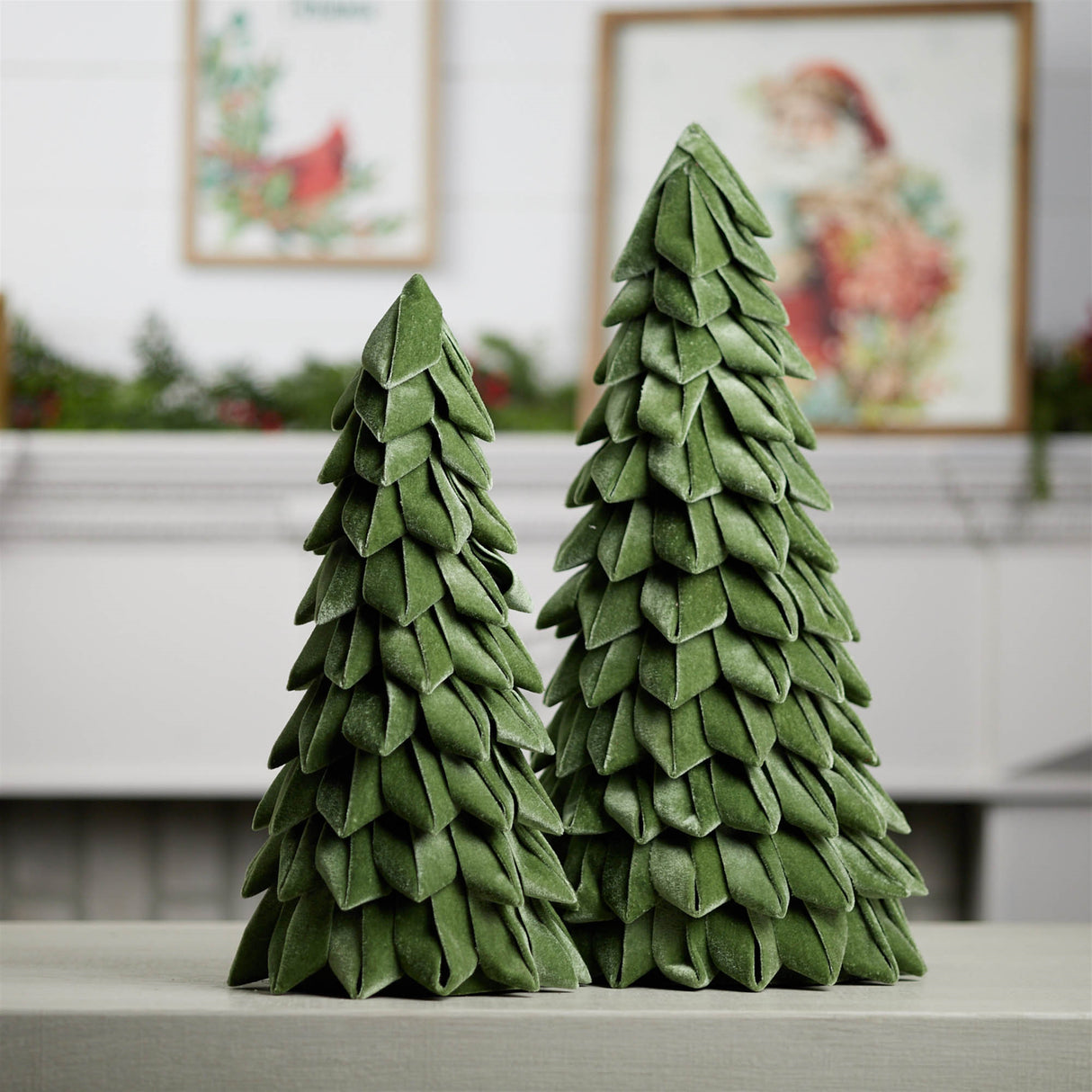 Fabric pine tree (set of 2)