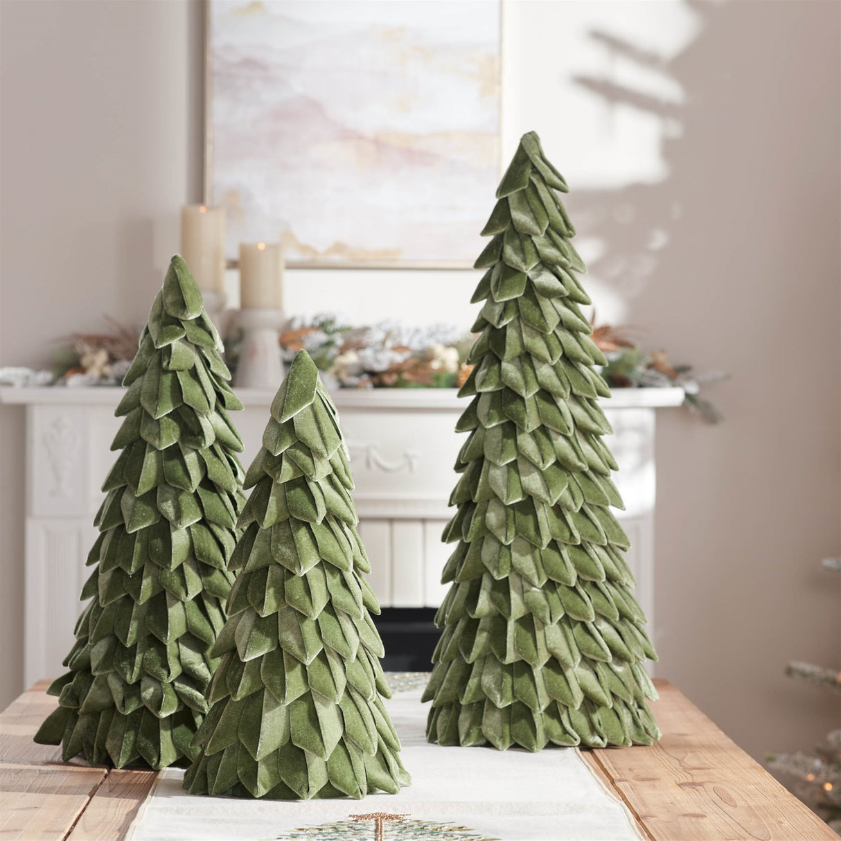 Fabric pine tree (set of 2)