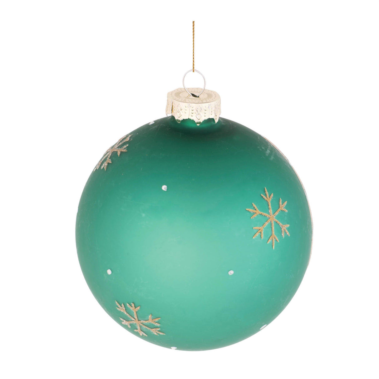 Beaded pine tree ball ornament (set of 6)