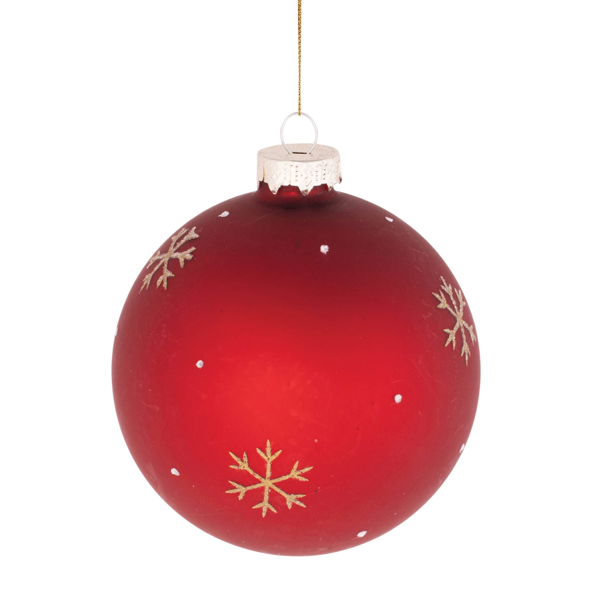 Beaded pine tree ball ornament (set of 6)