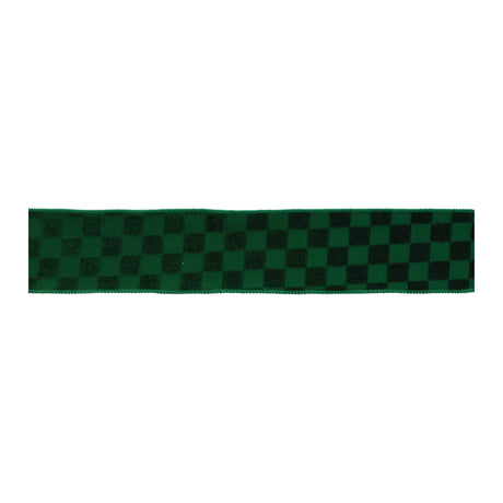 Checkered-texture-wired-ribbon-(set-of-2)-Ribbons-&-Trim