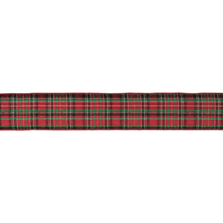 Tartan-plaid-wired-ribbon-(set-of-2)-Ribbons-&-Trim