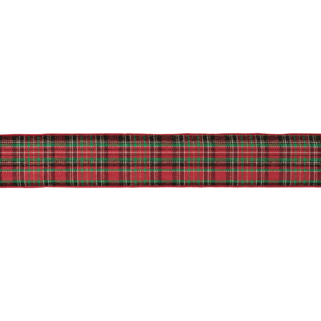 Tartan-plaid-wired-ribbon-(set-of-2)-Ribbons-&-Trim