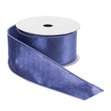 Blue wired ribbon (set of 2)
