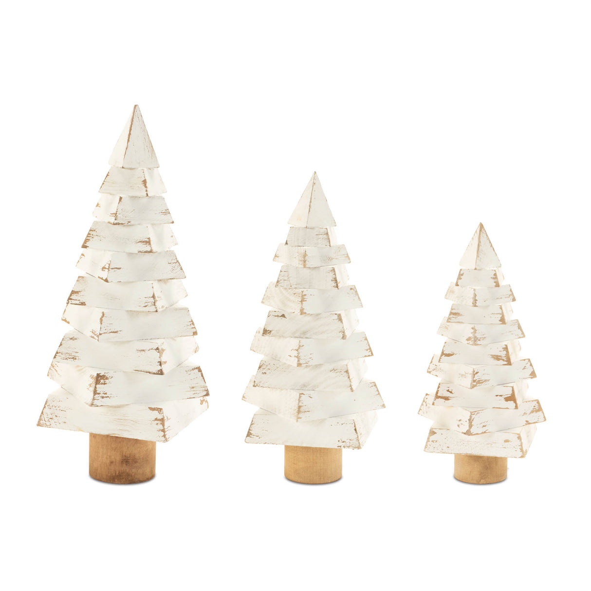 Modern-wood-pine-tree-(set-of-3)-Christmas-Decor