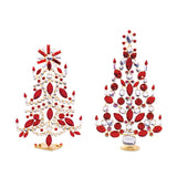 Jeweled-metal-christmas-tree-(ste-of-2)-Christmas-Trees