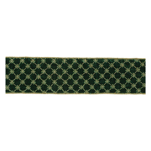 Ornate-Diamond-Pattern-Wired-Ribbon-(Set-of-2)-Ribbons-&-Trim