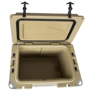 50 Quart Khaki Cooler, Ultra-Light Insulated Ice Chest